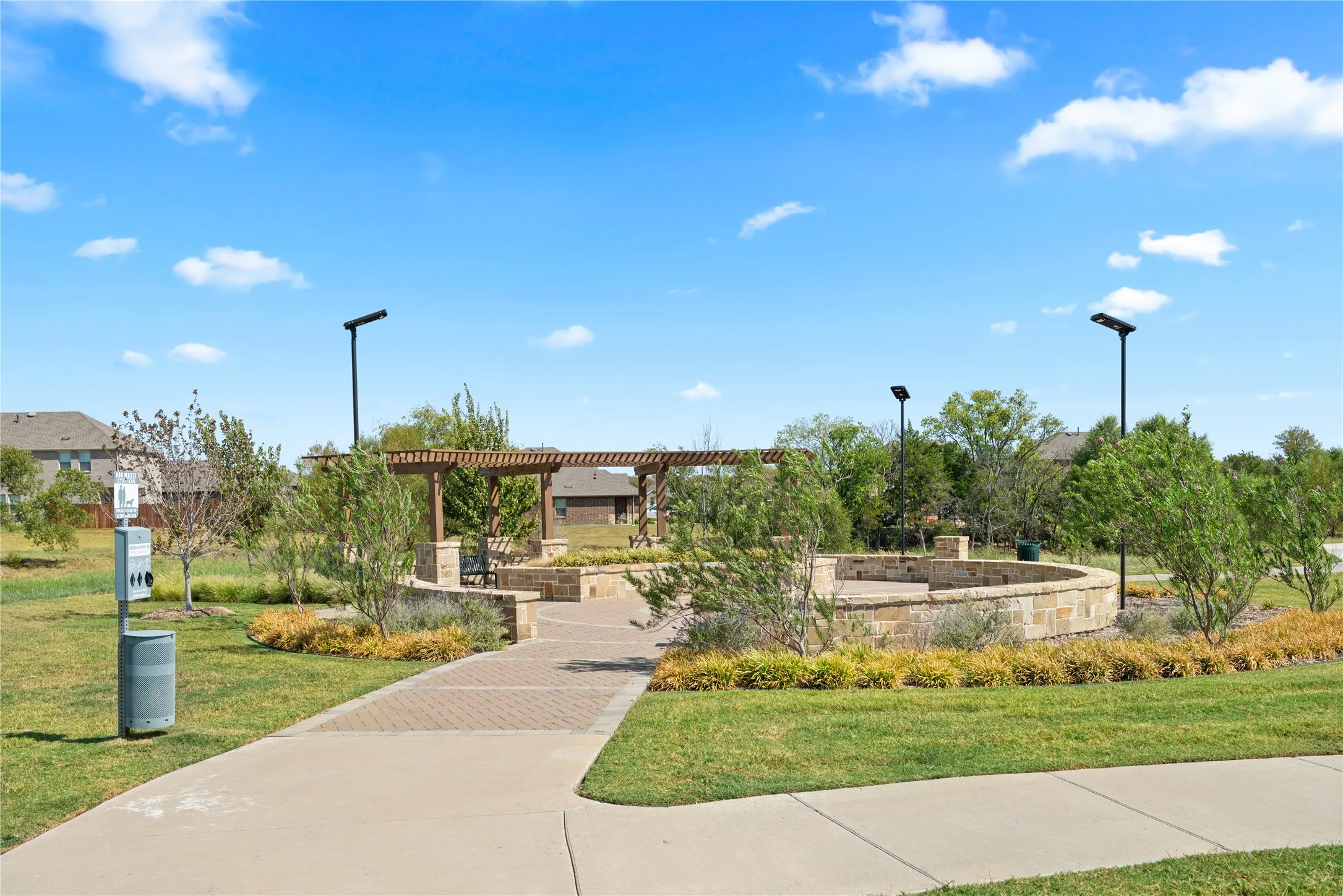 Greenspace next to house