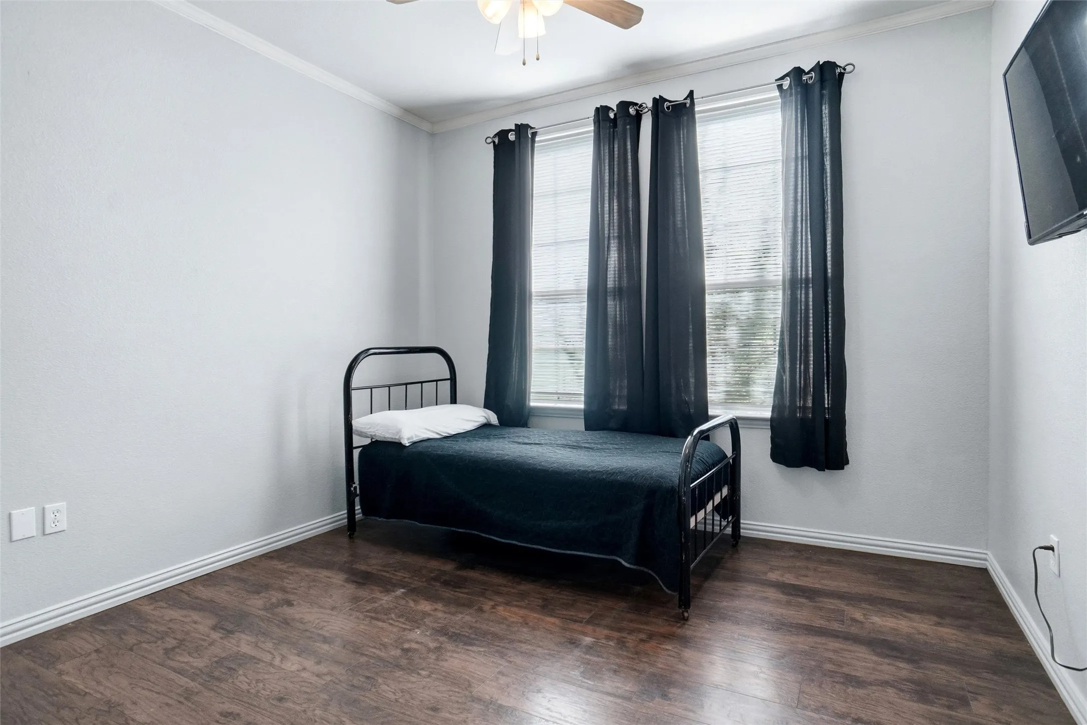 All bedrooms are spacious and have ceiling fans.