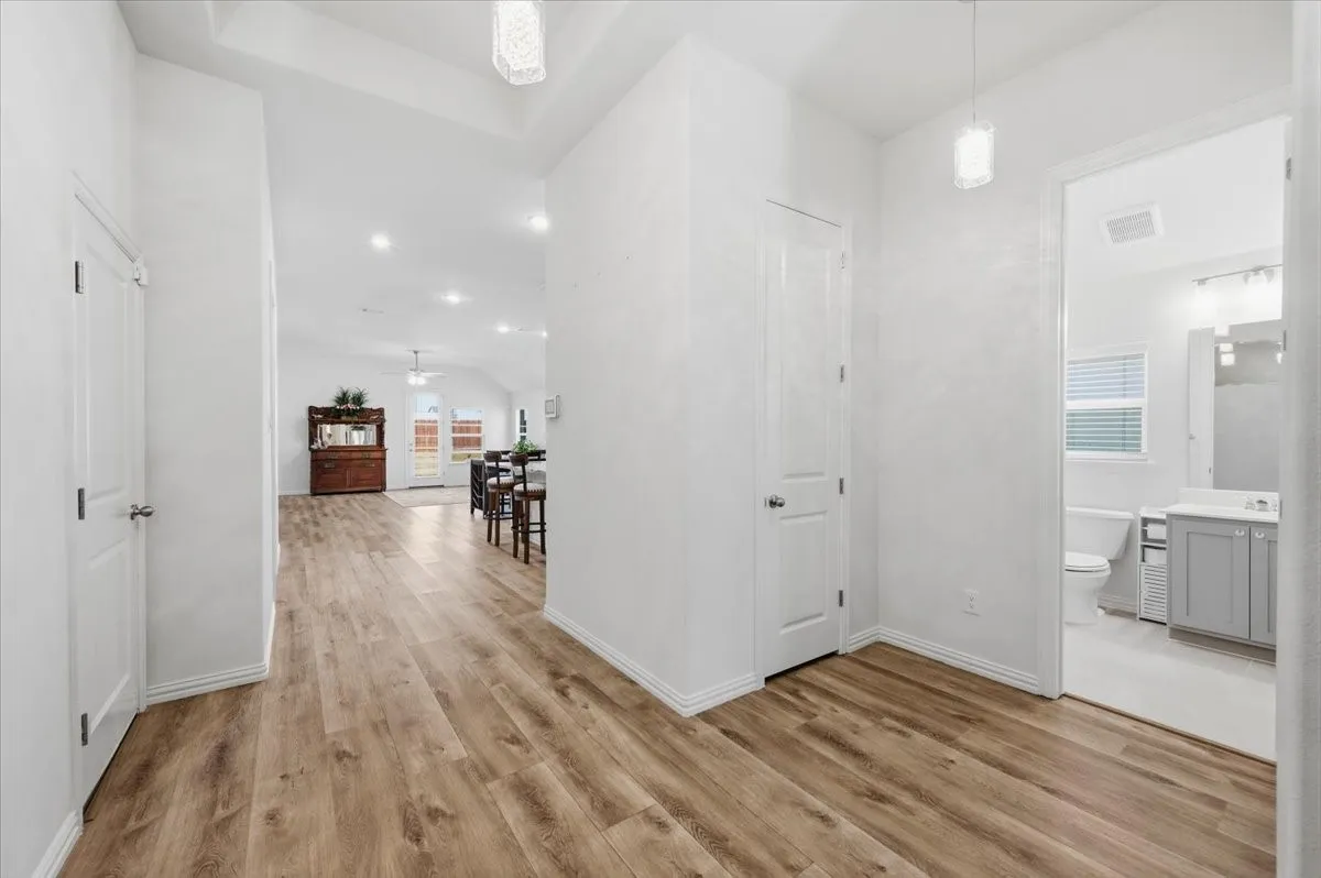 Front entry and front bedroom/bathroom