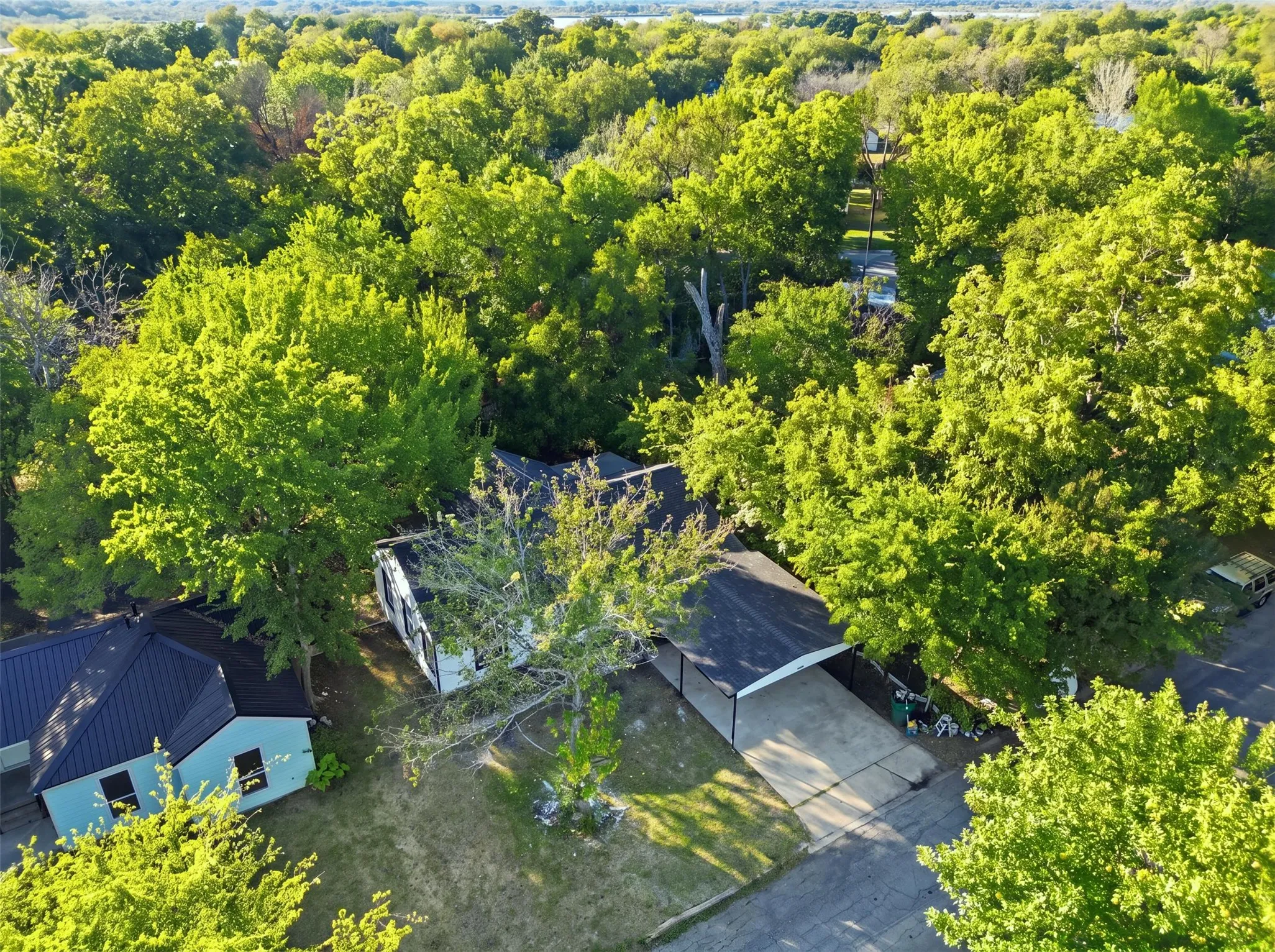 Established neighborhood setting with mature trees