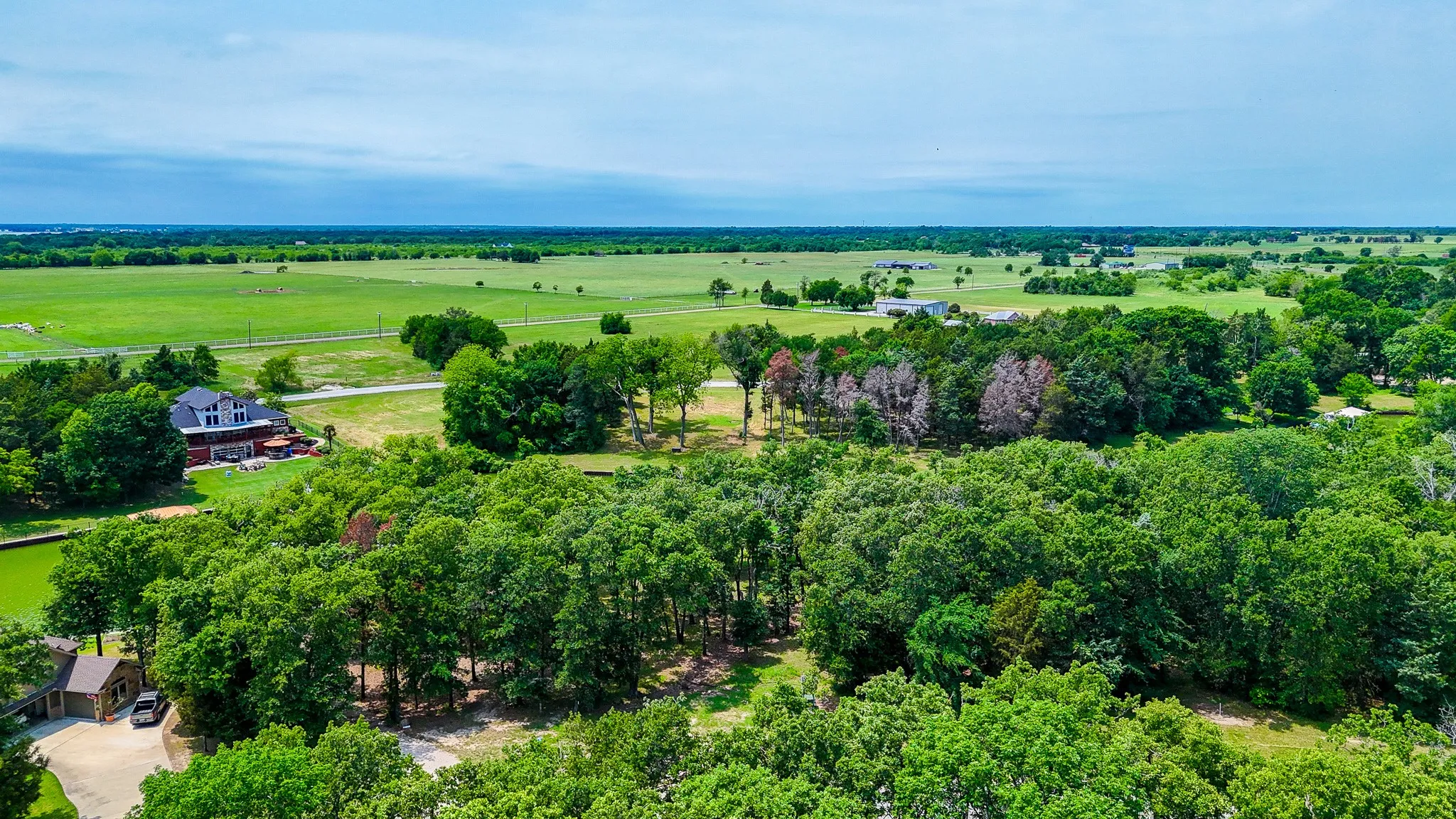 Drone / aerial view with a rural view