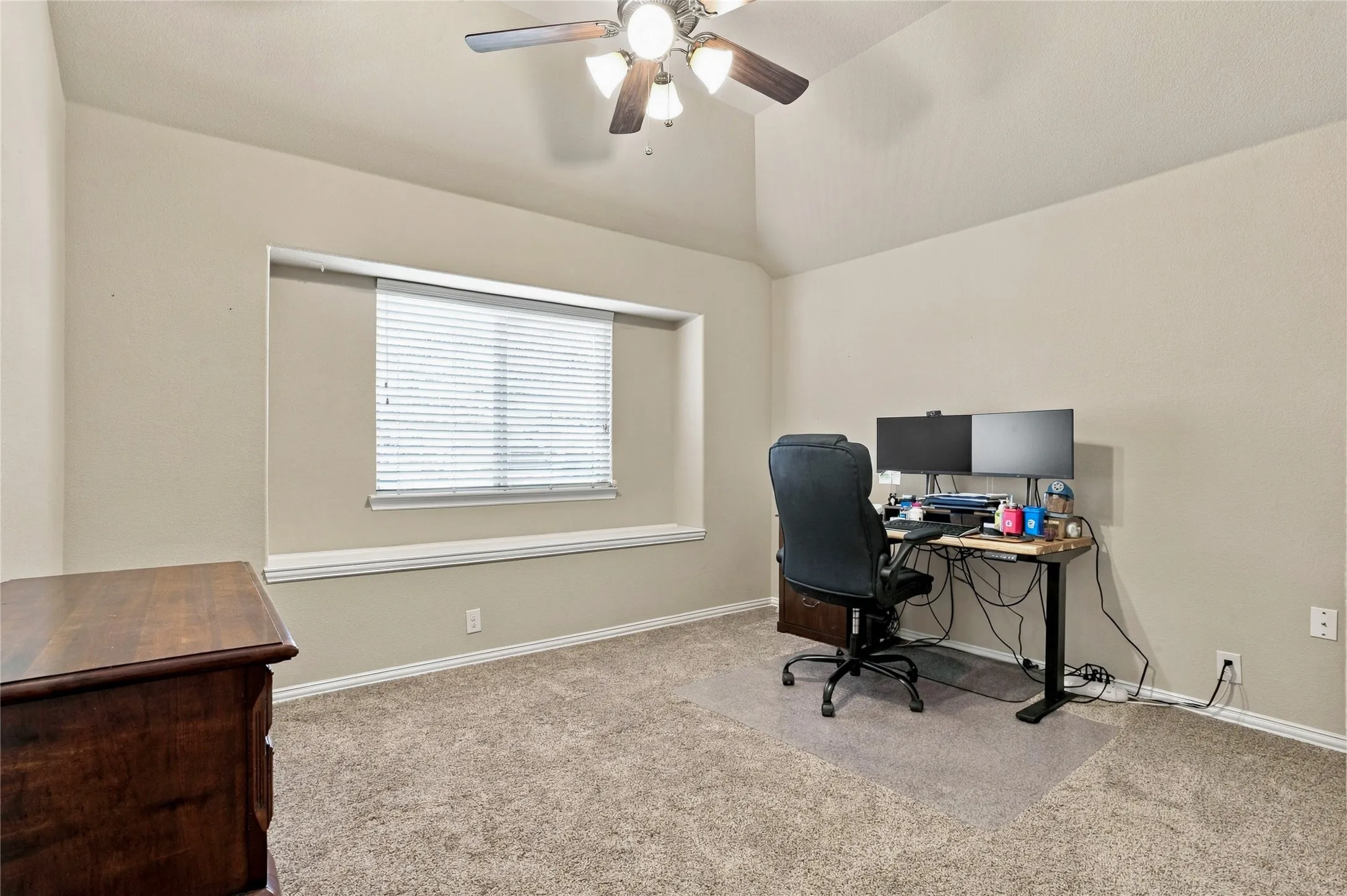 Versatile room ideal for a home office, study, or additional bedroom.
