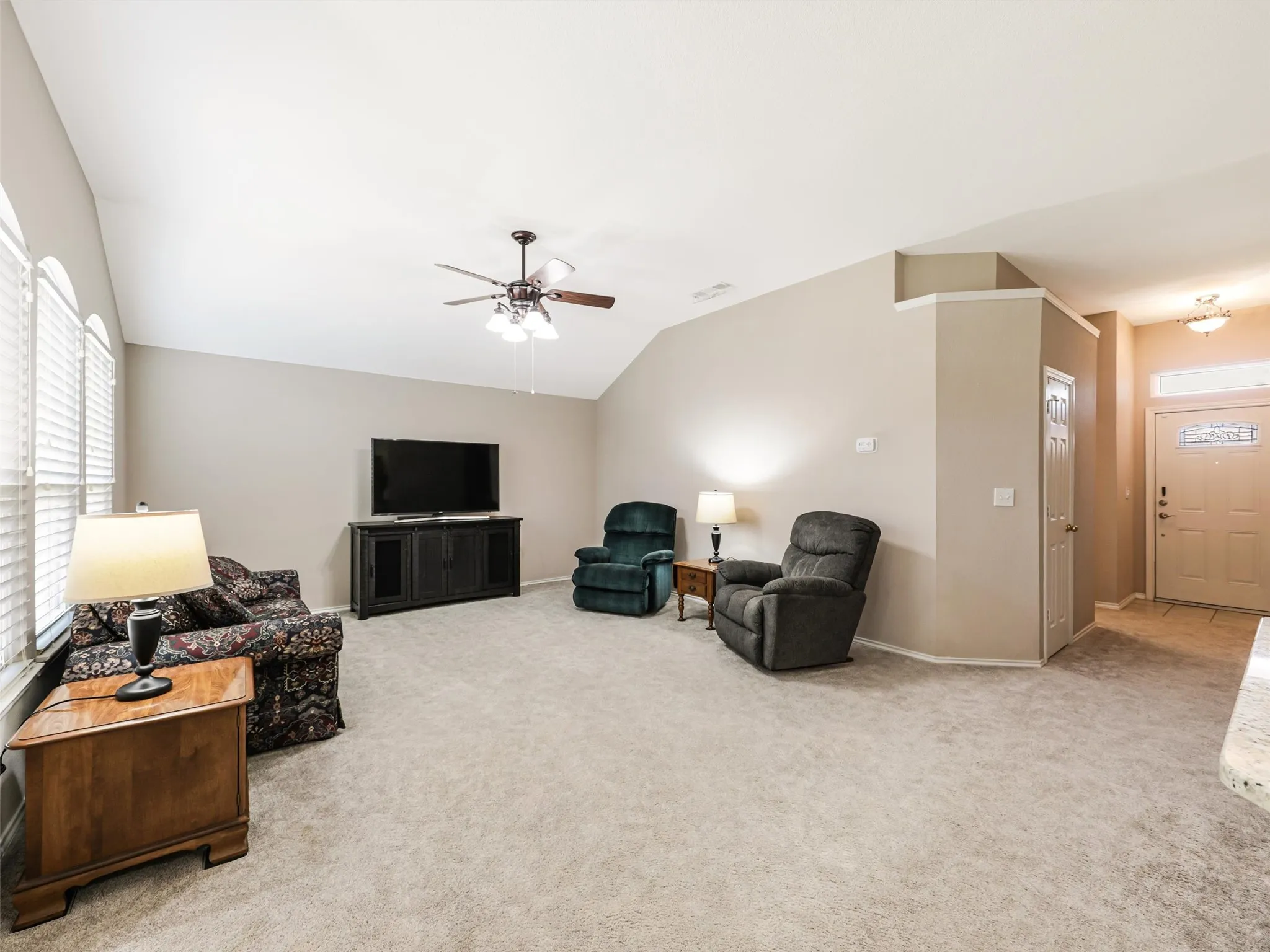 Large living area with plenty of seating options
