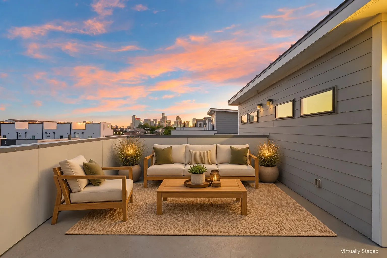 Views of city skyline