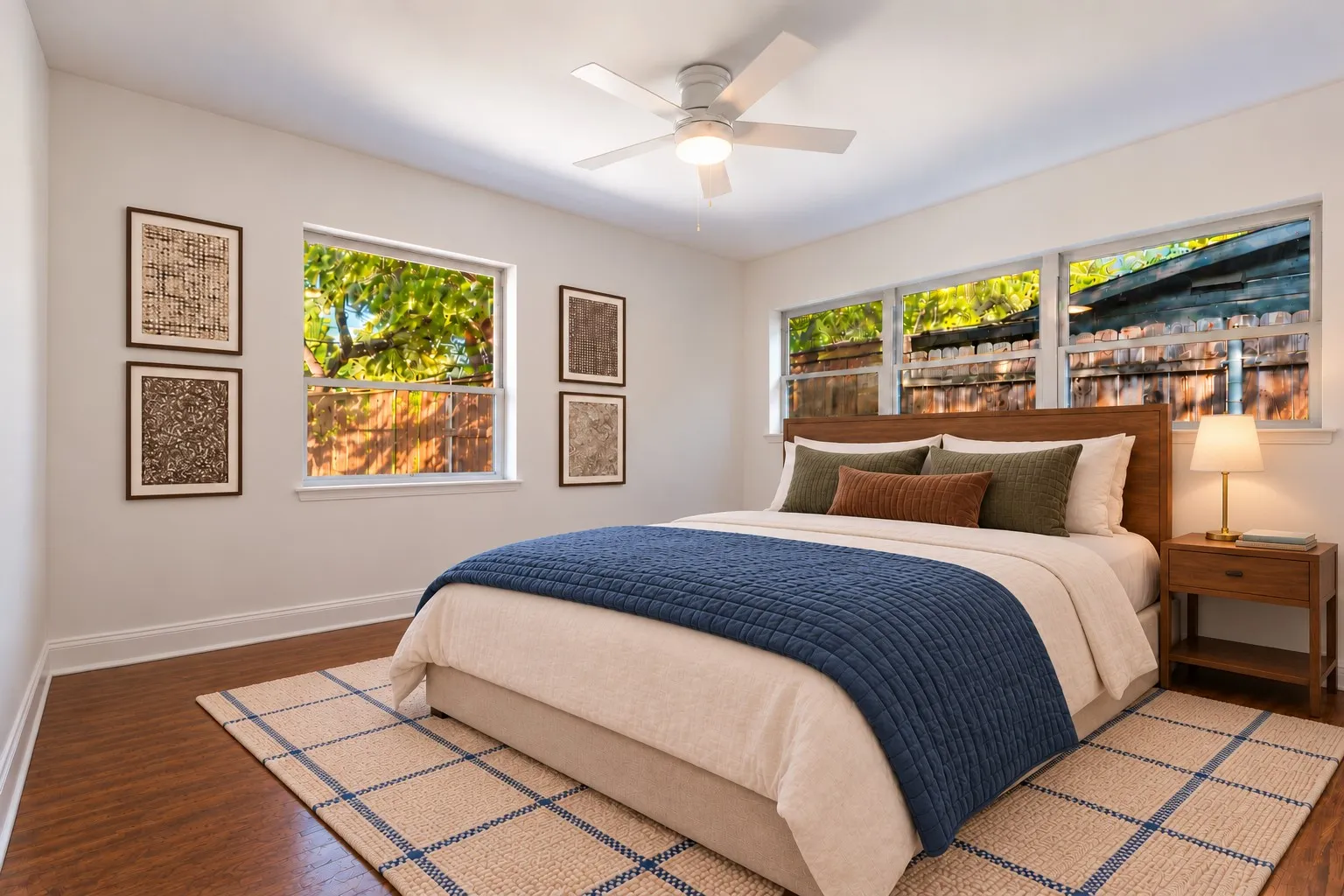 Virtually staged third bedroom