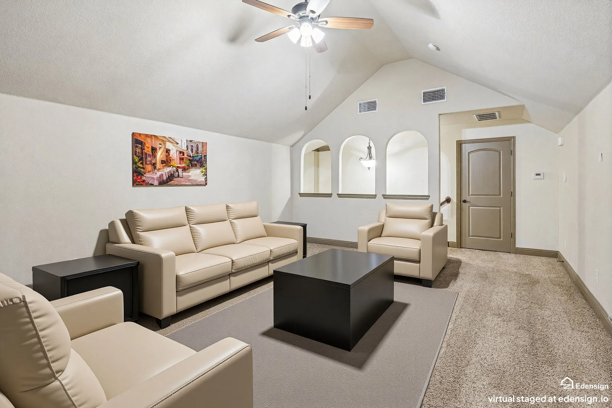 Ceiling fan. Virtually Staged.