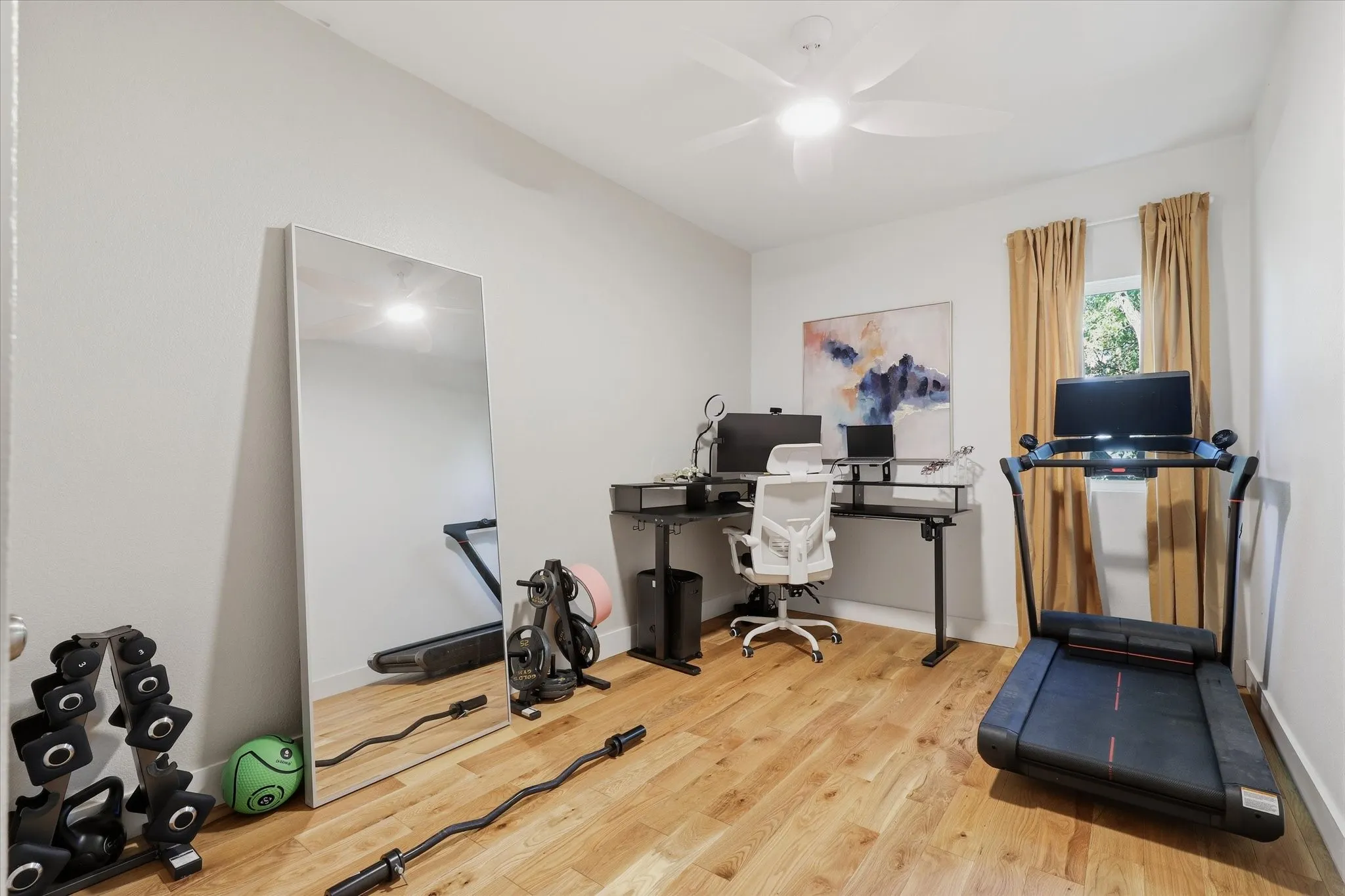 Hardwood flooring throughout