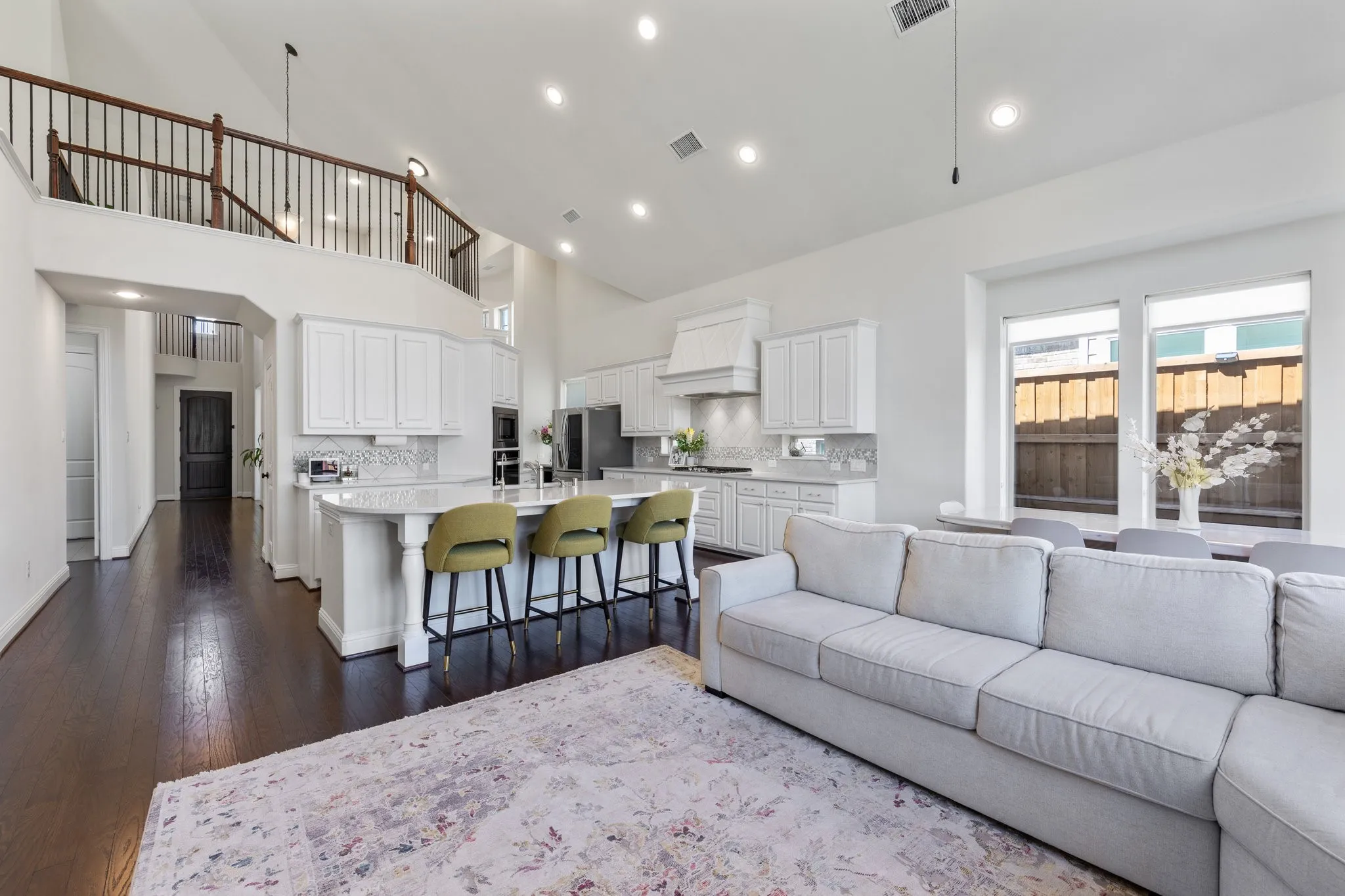 Flooded with natural light, the open floorplan is perfect for gatherings.