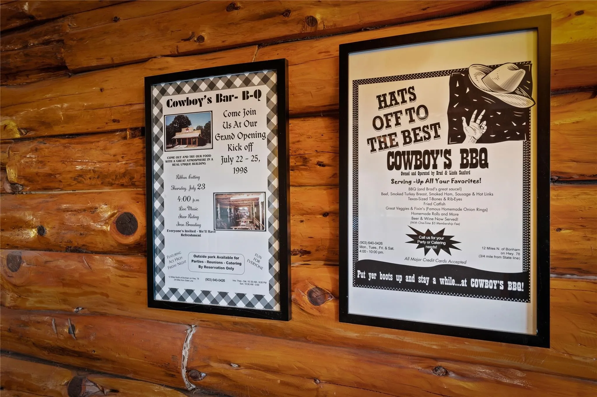 This cabin used to be "Cowboy's BBQ" before it was converted into a log home.