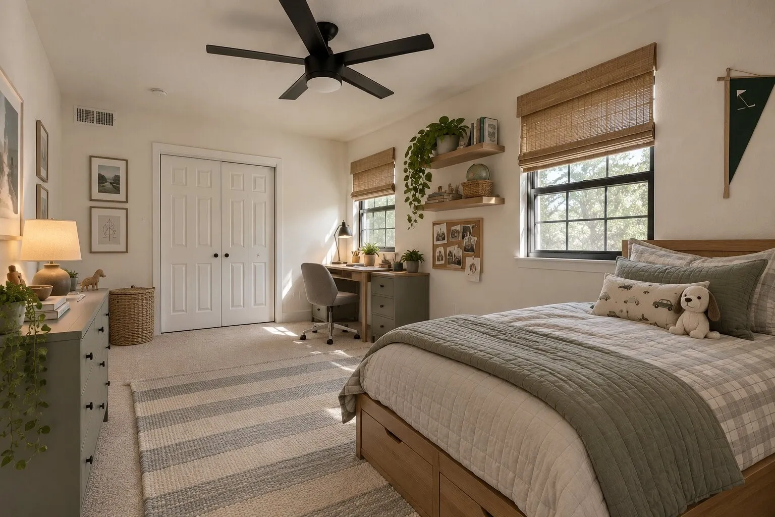 Upstairs Bedroom-Virtually Staged*m