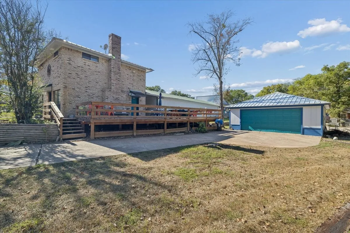 Lodge and 2 car garage