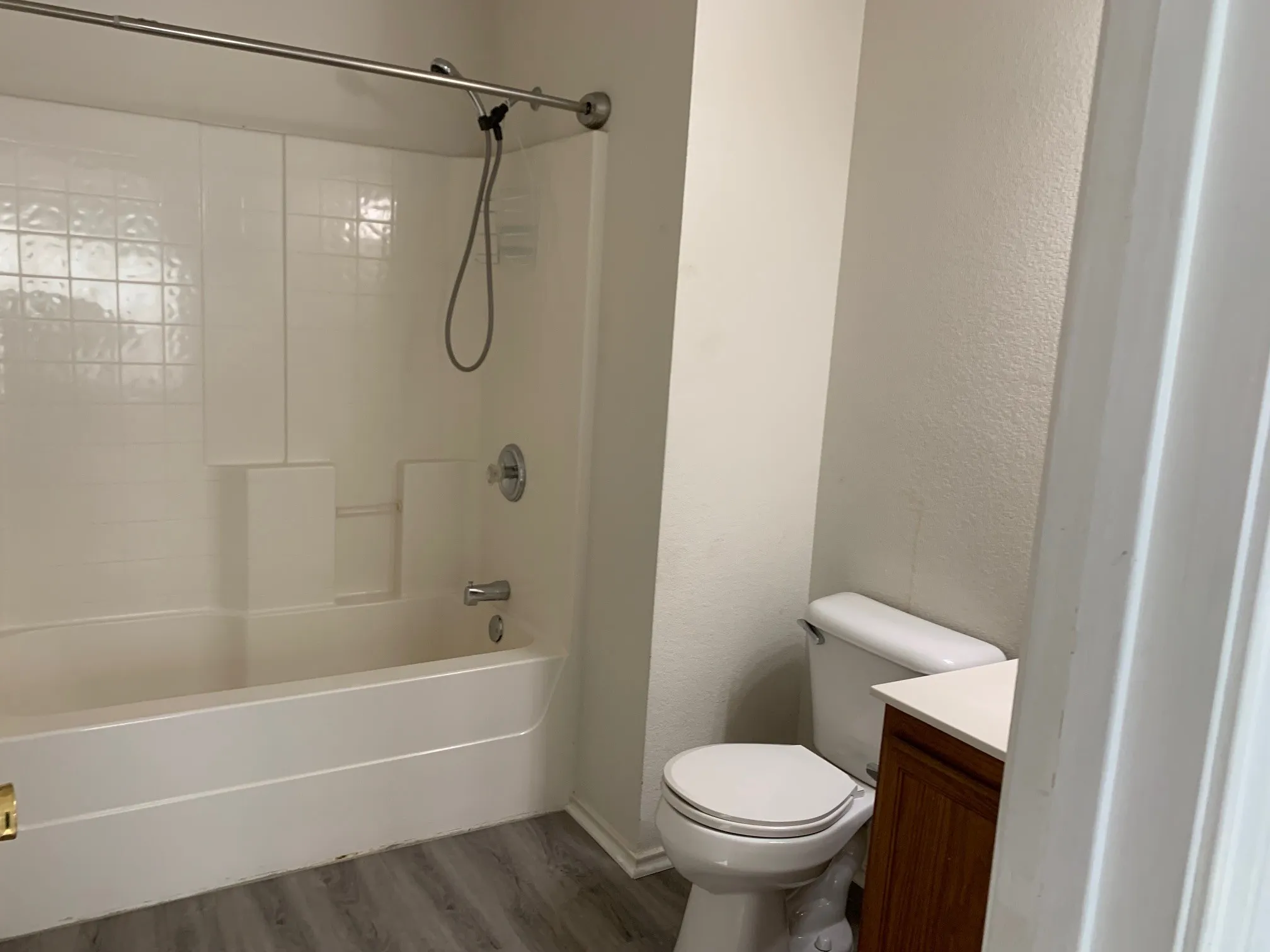 Updated photo of Luxury Vinyl Plank installed and no furnishings