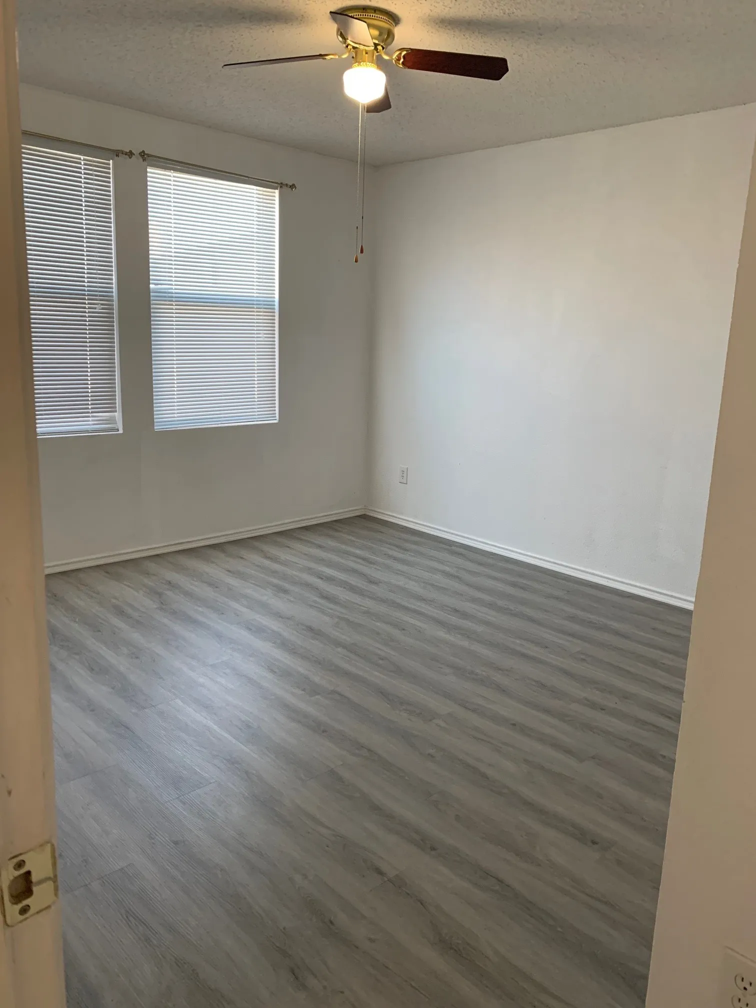 Updated photo of Luxury Vinyl Plank installed and no furnishings