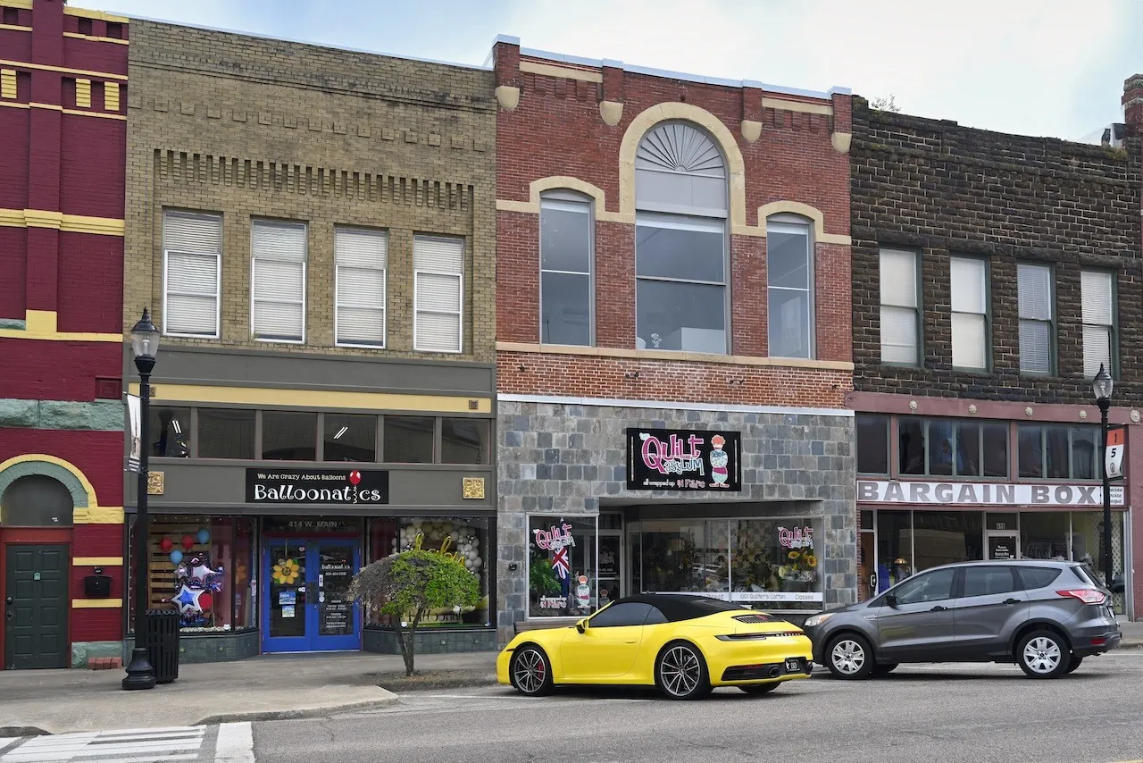 414 W Main has Balloonatics as the downstairs tenant and a 3000 SF open view loft on the second floor.