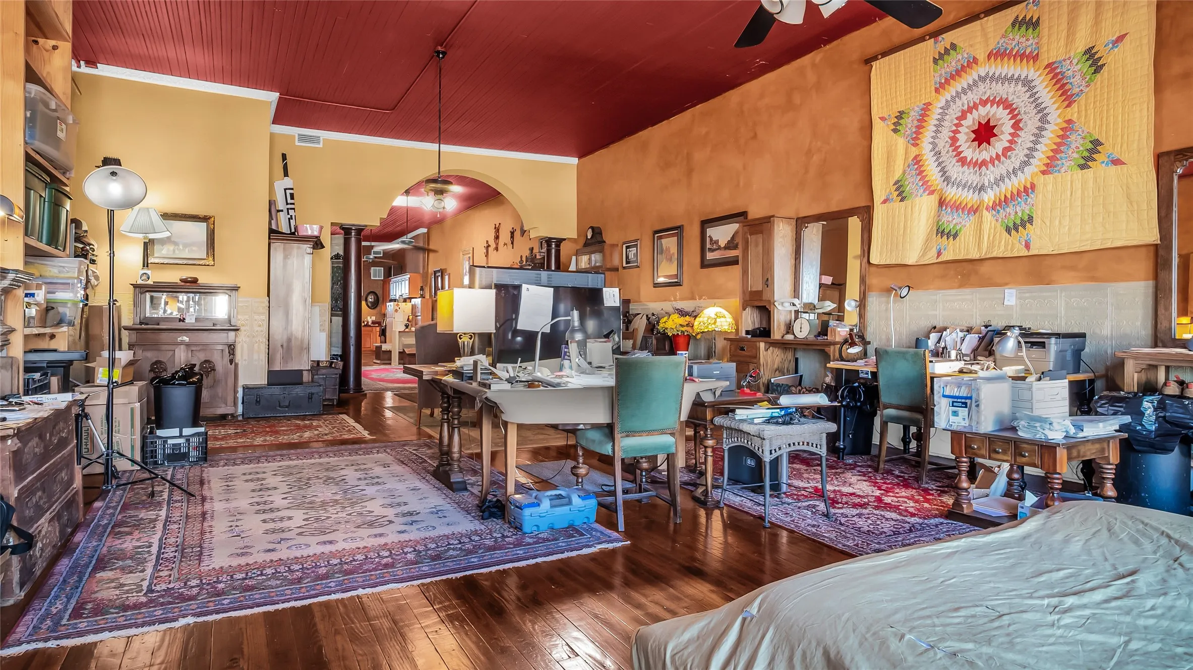 Hardwood flooring with a rich finish