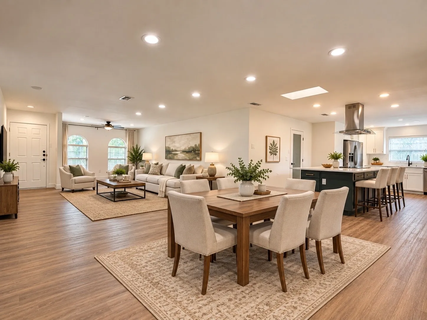 Living and Dining area-Virtually staged
