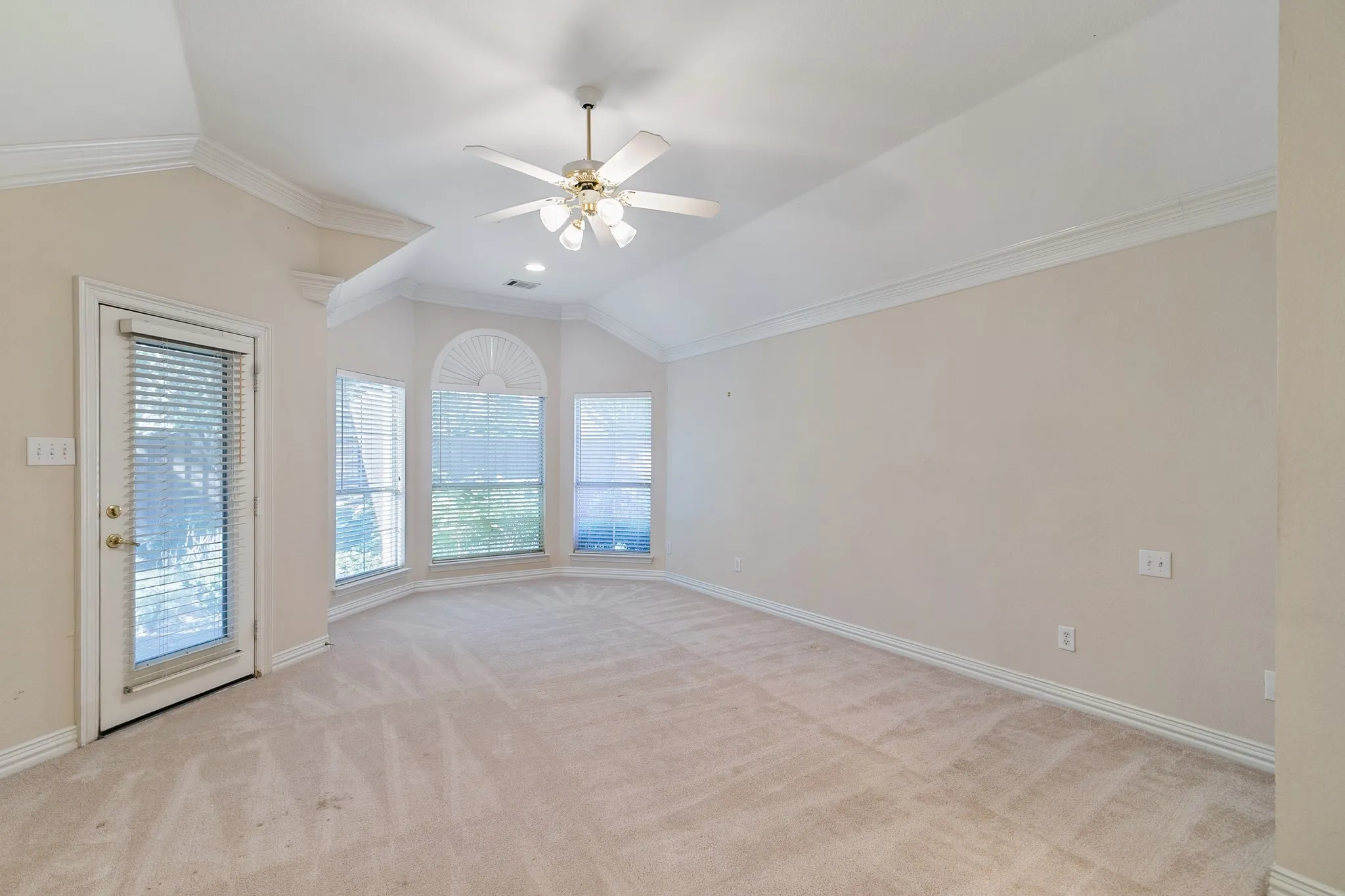 Room for seating area with access to backyard