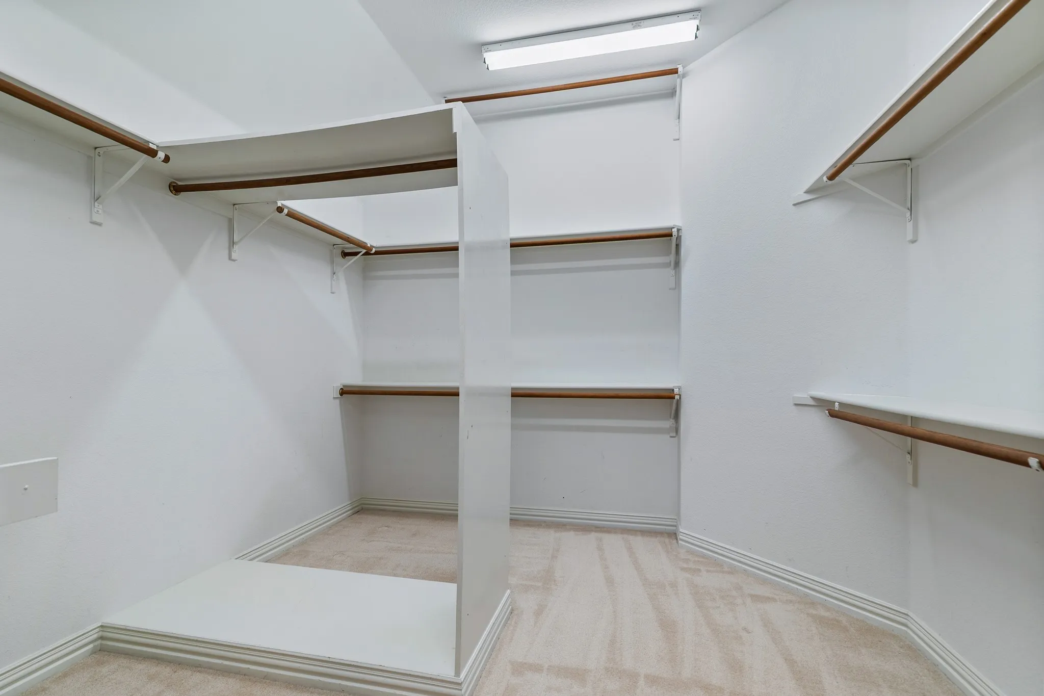Generous primary closet