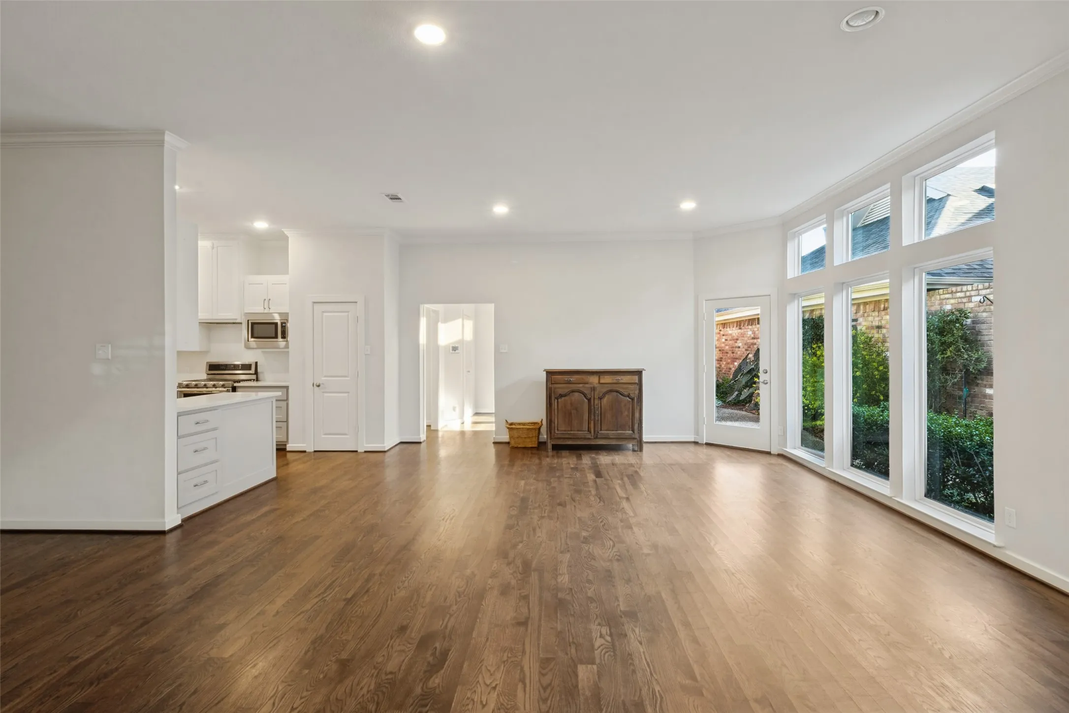 Back half of open floorplan living area