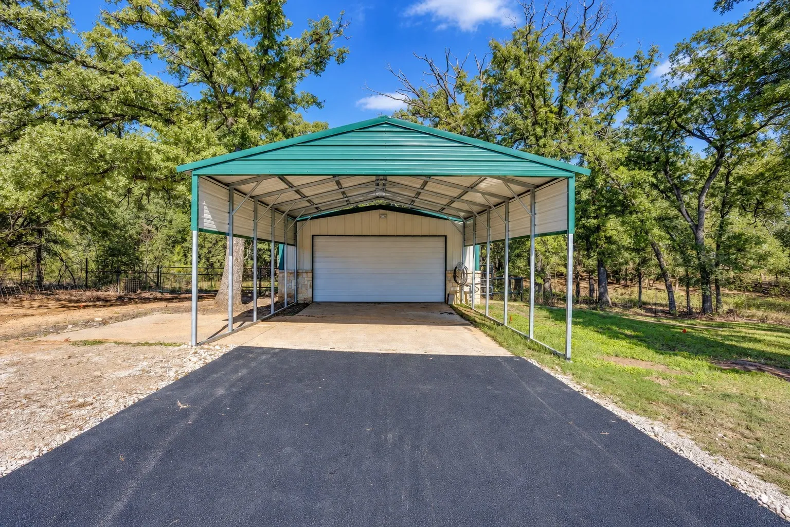 Carport and workshop