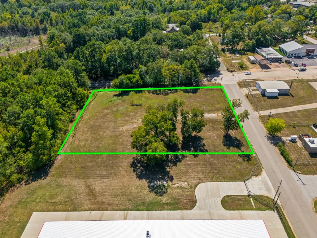 Expansive lot featuring mature trees, a clear boundary, and paved road access