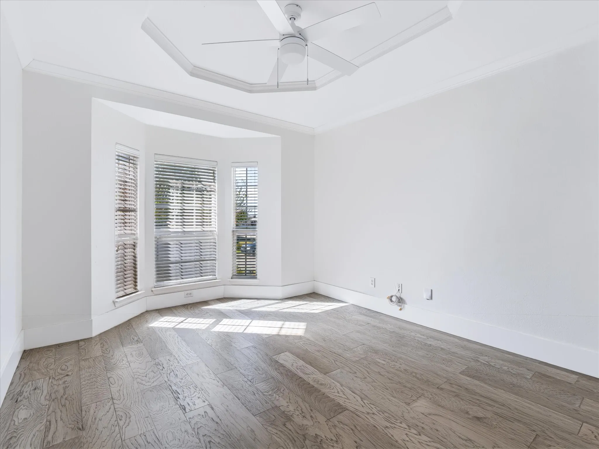 Dedicated home office with bay window!