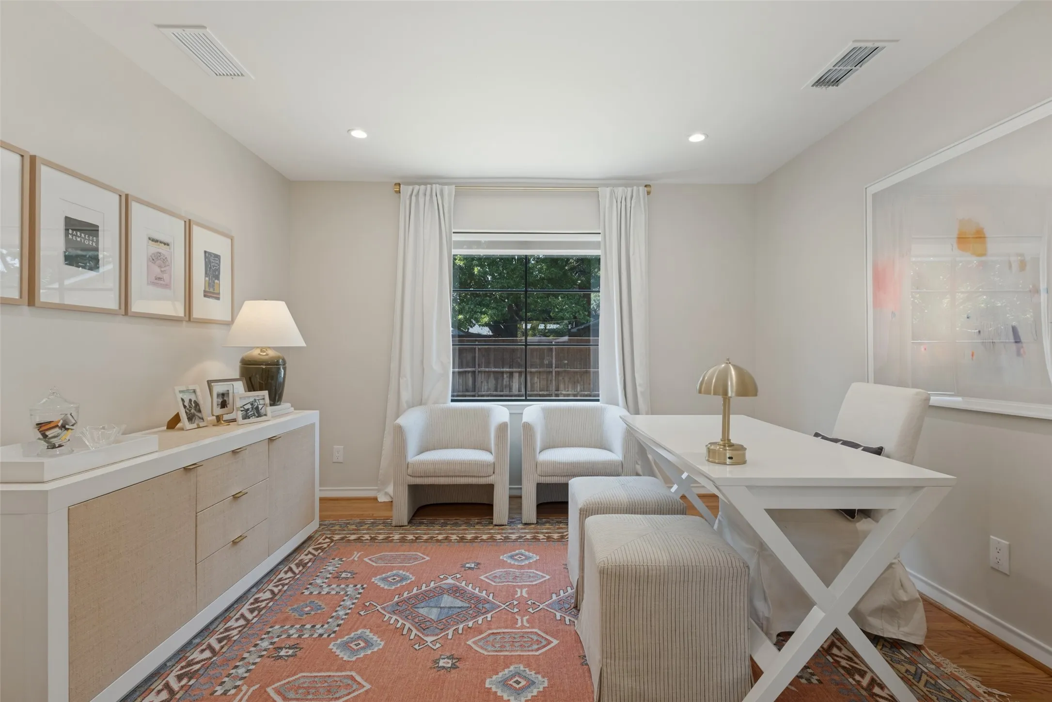 Office is down the hall from the kitchen as you head to the primary retreat.