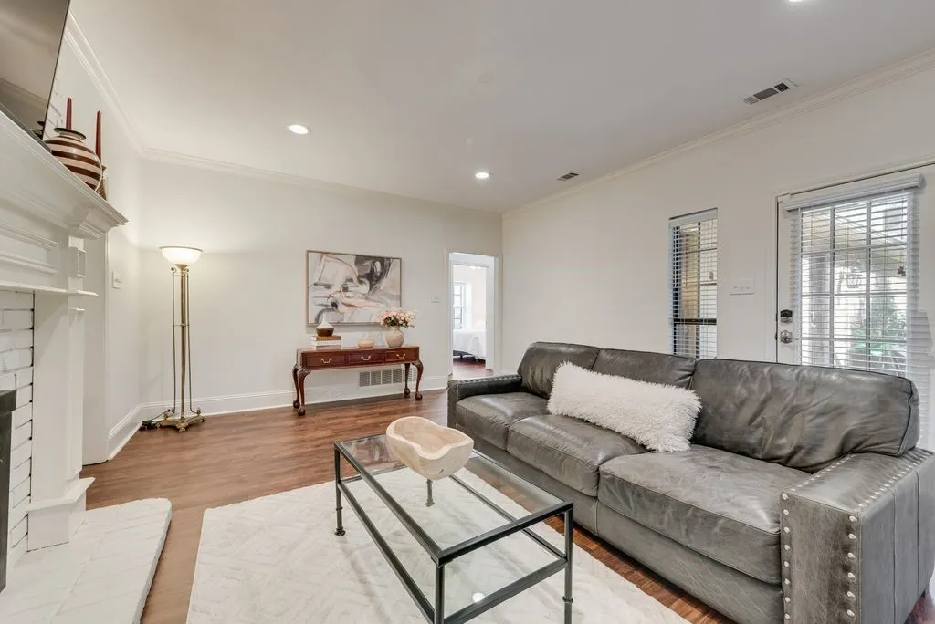 Spacious living area.