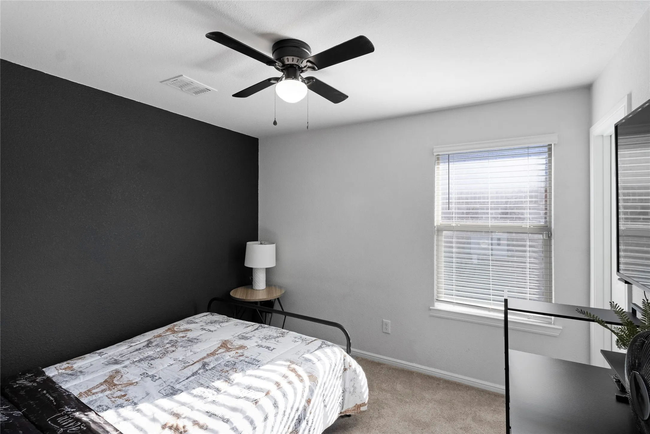 Secondary Bedroom facing side Fence area