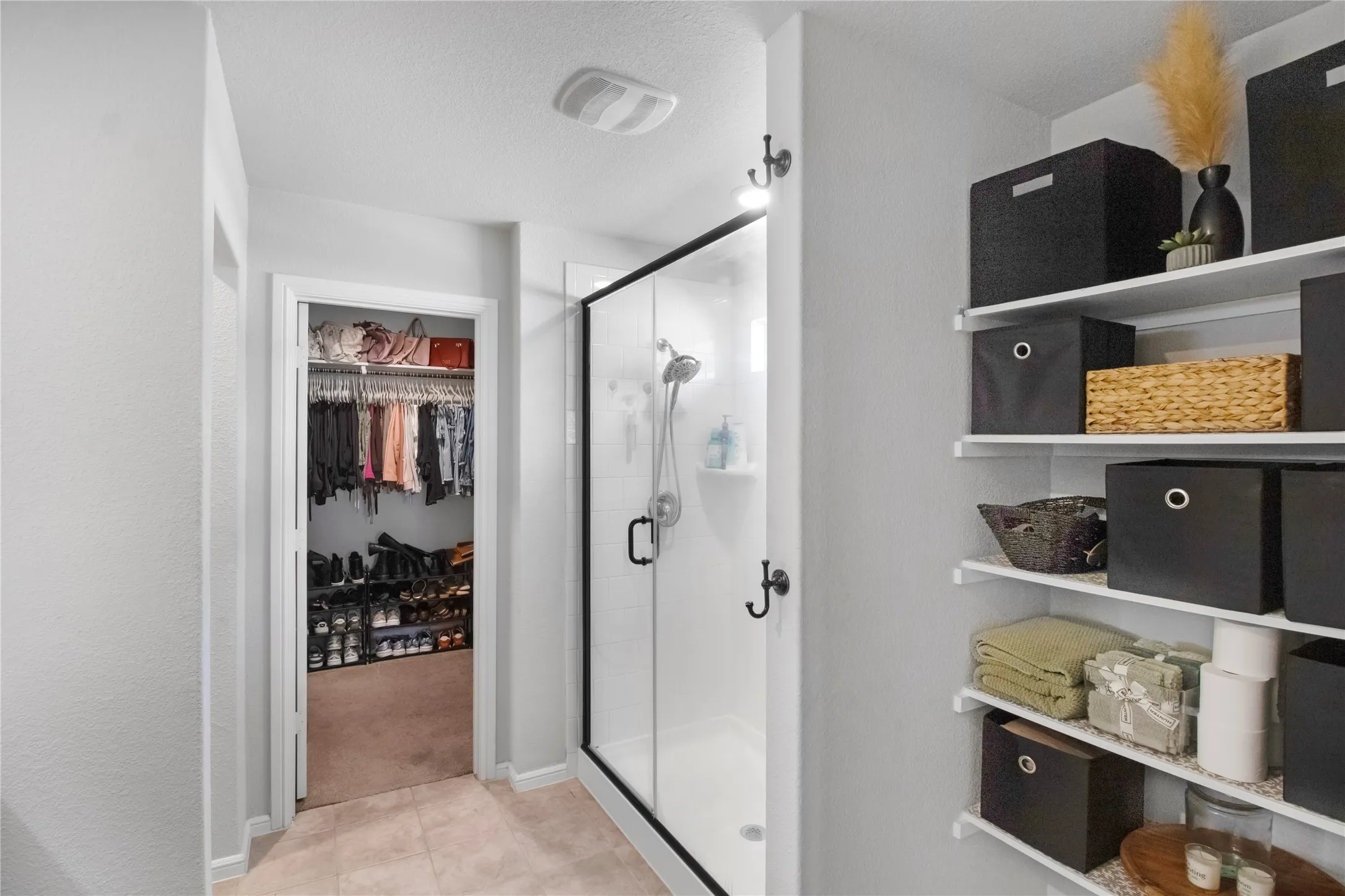 Looking into Master Bath, Walk-in Closet