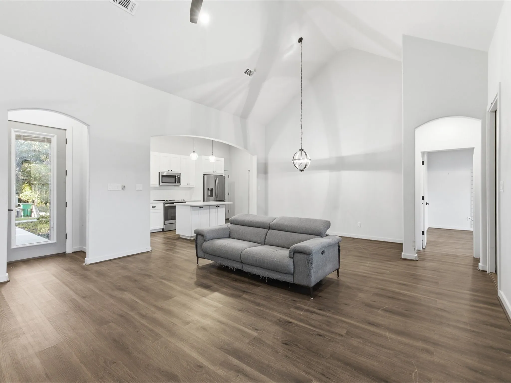 Natural light & tall ceilings add to the charm