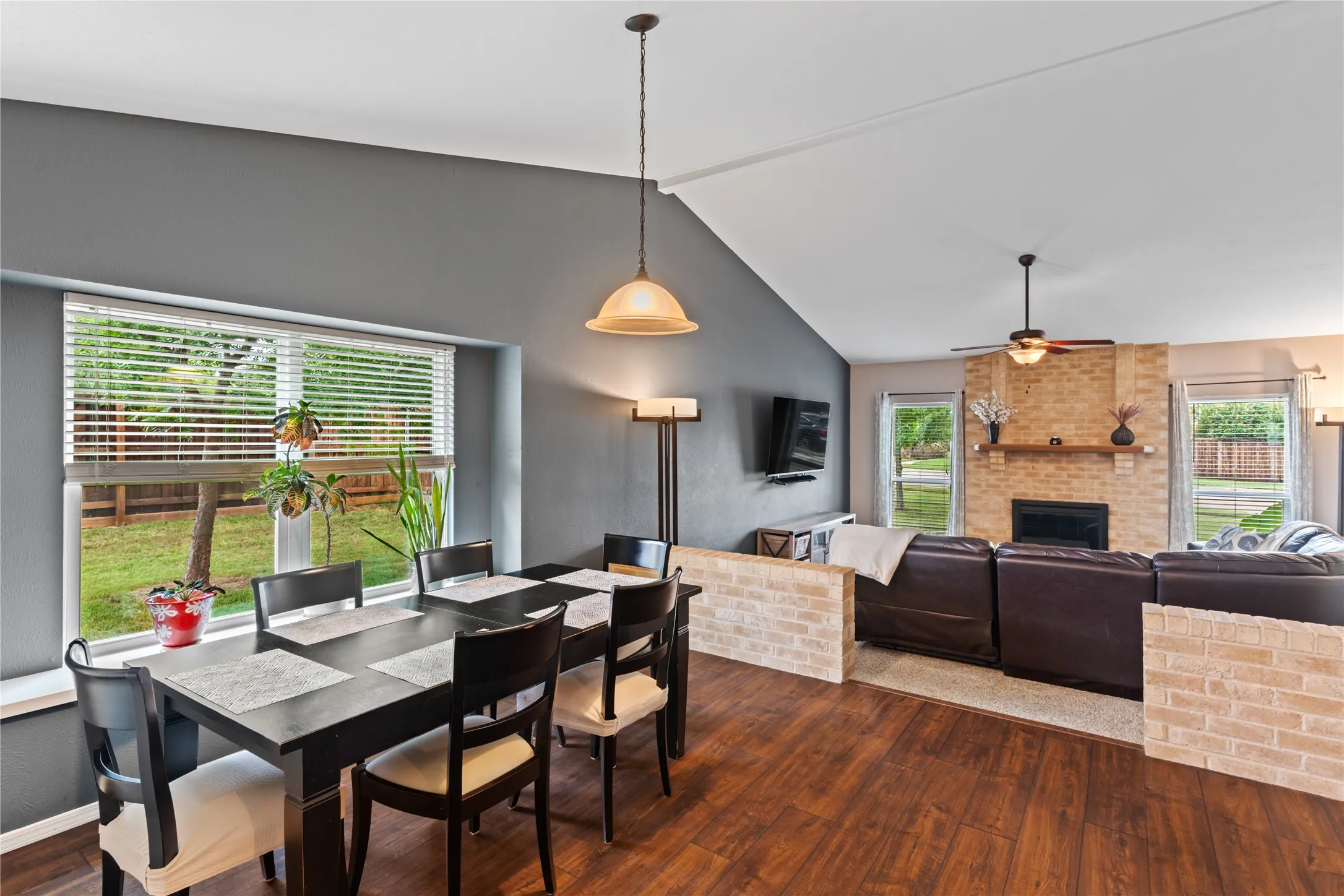 Vaulted ceilings and bright natural light