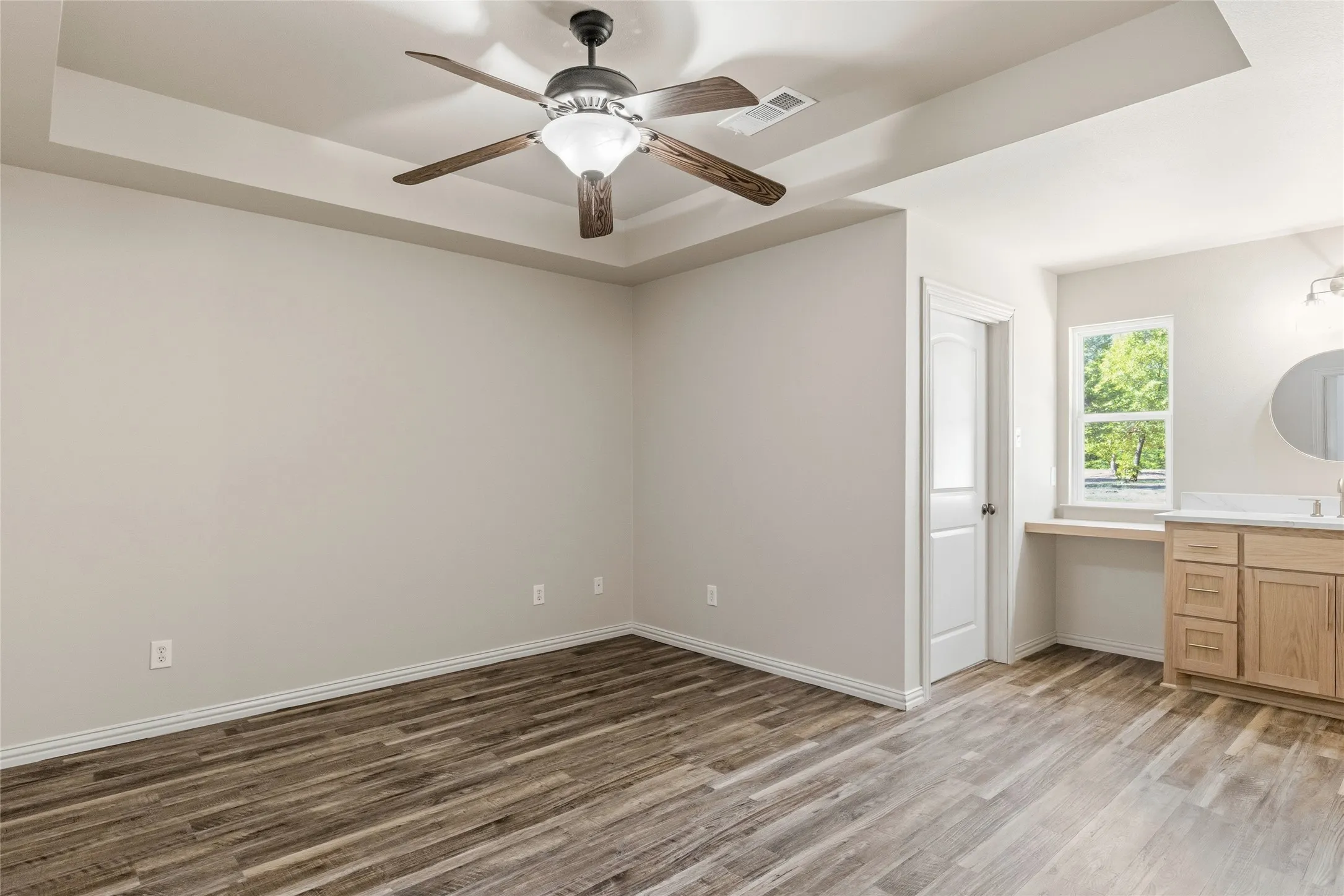 Bedroom with ensuite bath.