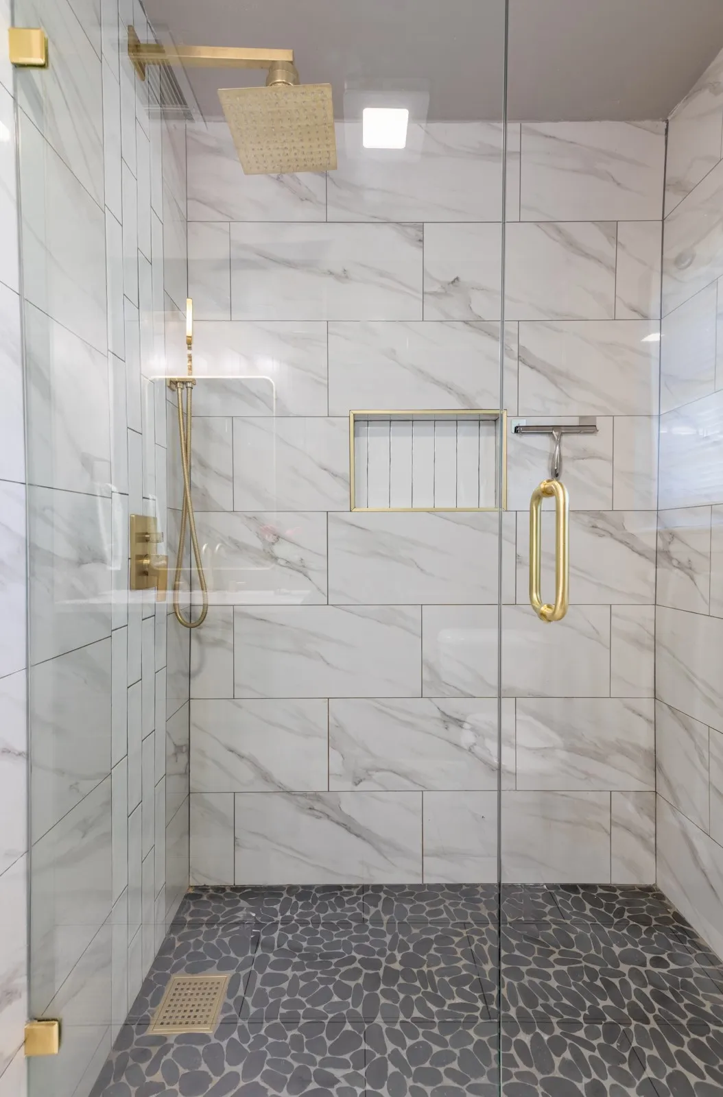 Full bath with walk-in shower.