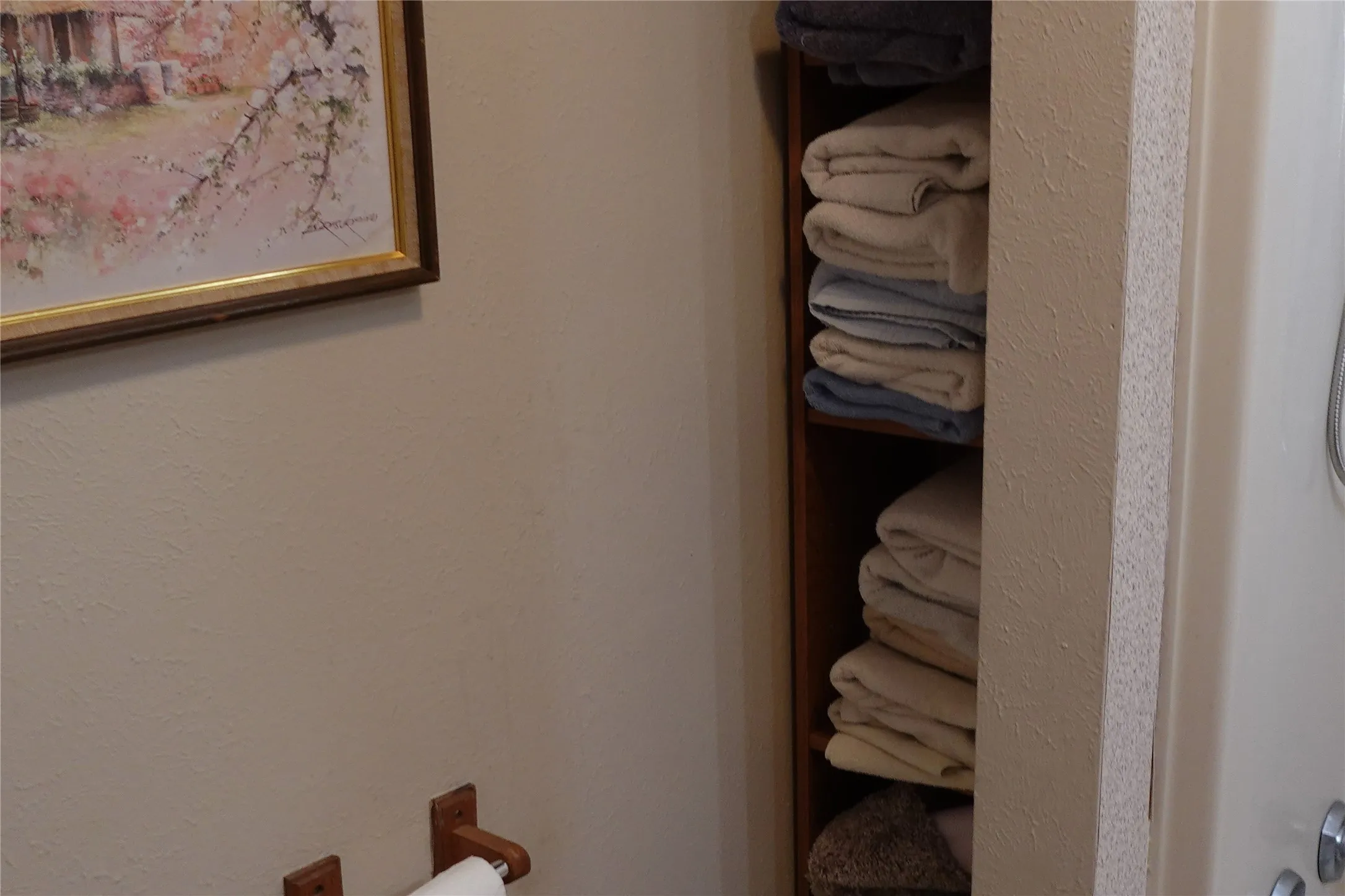 Built-in shelving for organized storage