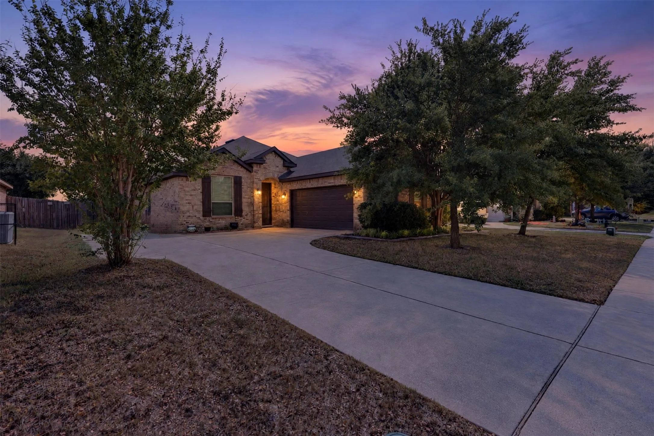FRONT ELEVATION TWILIGHT VIEW