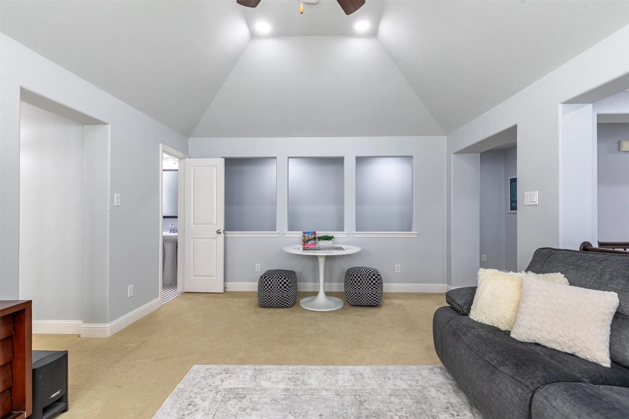 Game room perfect for family activities.