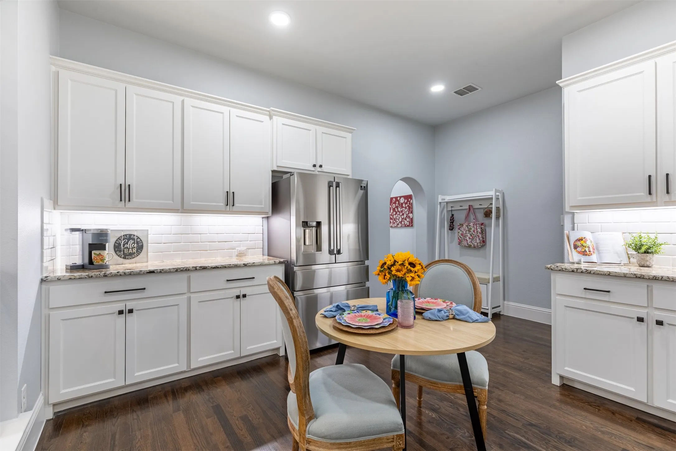Breakfast nook with built-ins.
