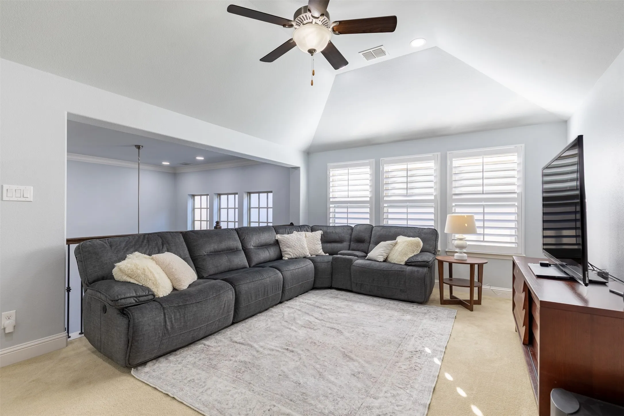 Spacious game room.