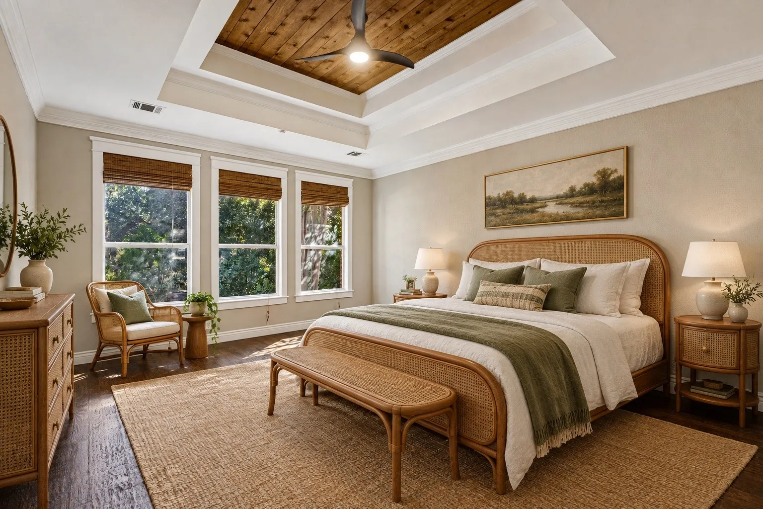VIRTUALLY STAGED PRIMARY BEDROOM