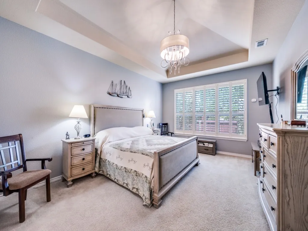 A peaceful primary suite to unwind and recharge