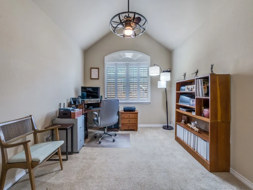 A dedicated home office offers the flexibility for remote work, hobbies, or creative pursuits