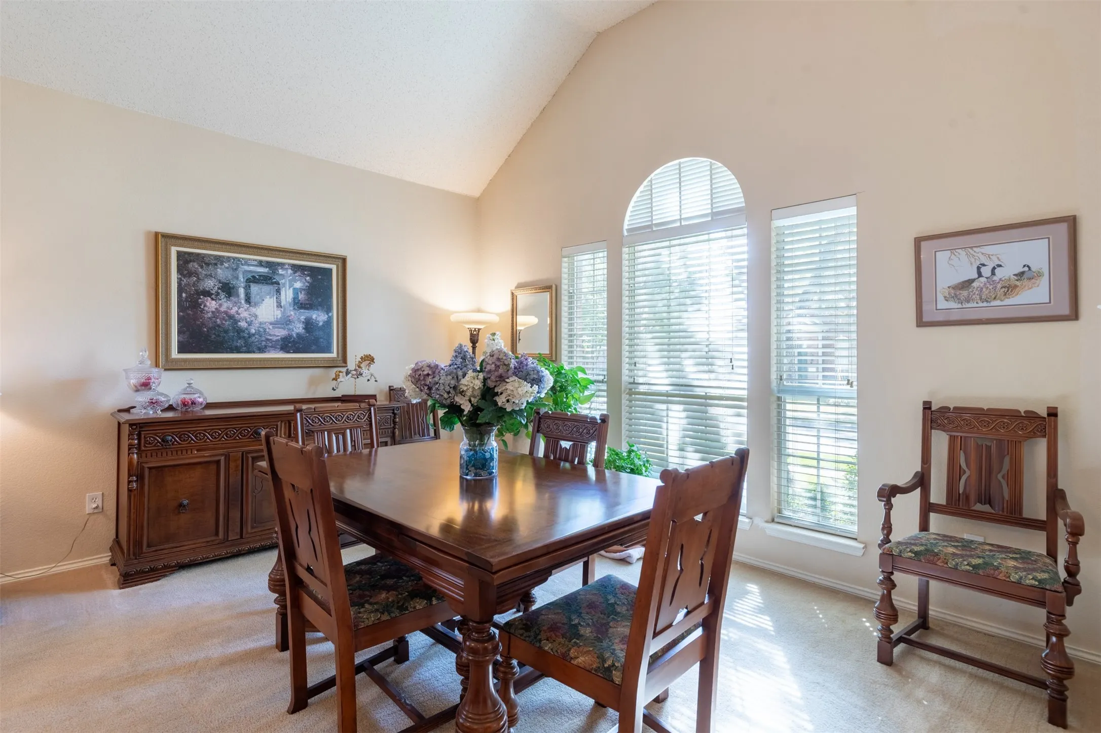 Living room, being used as dining.