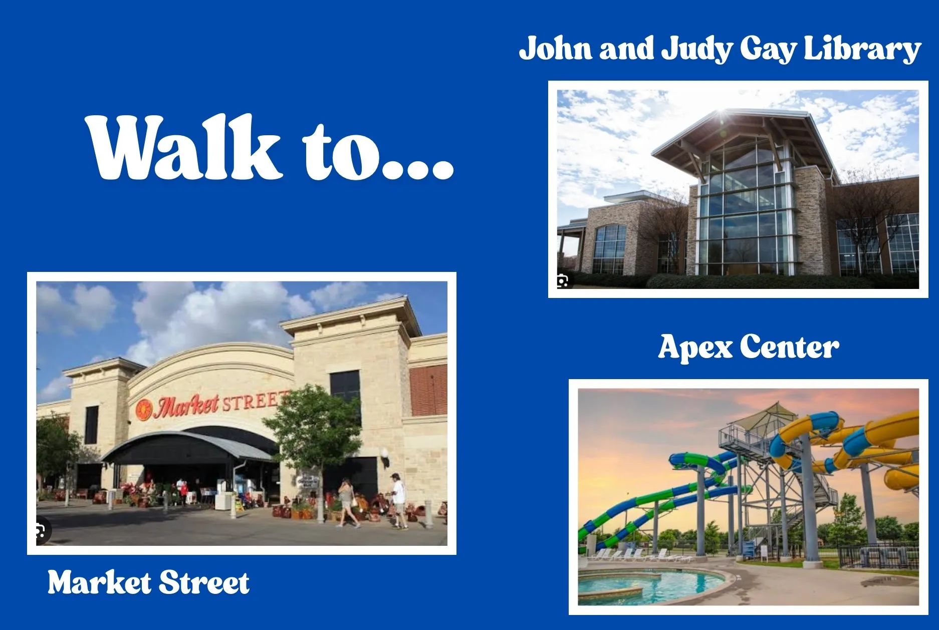 Marketing Material. Presenting local commercial and recreational facilities in proximity to the property