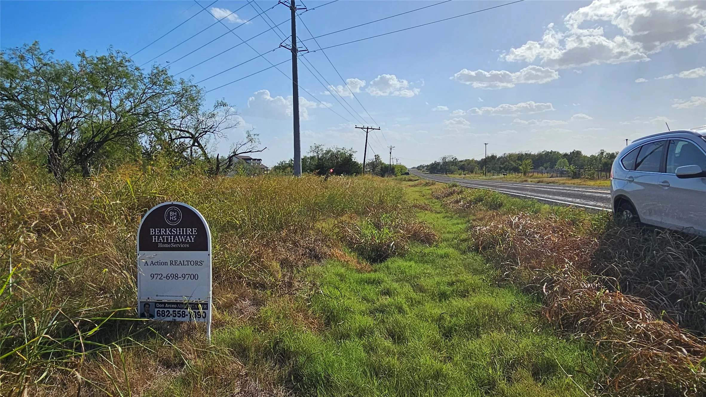 View from the front of property looking toward southwest.
