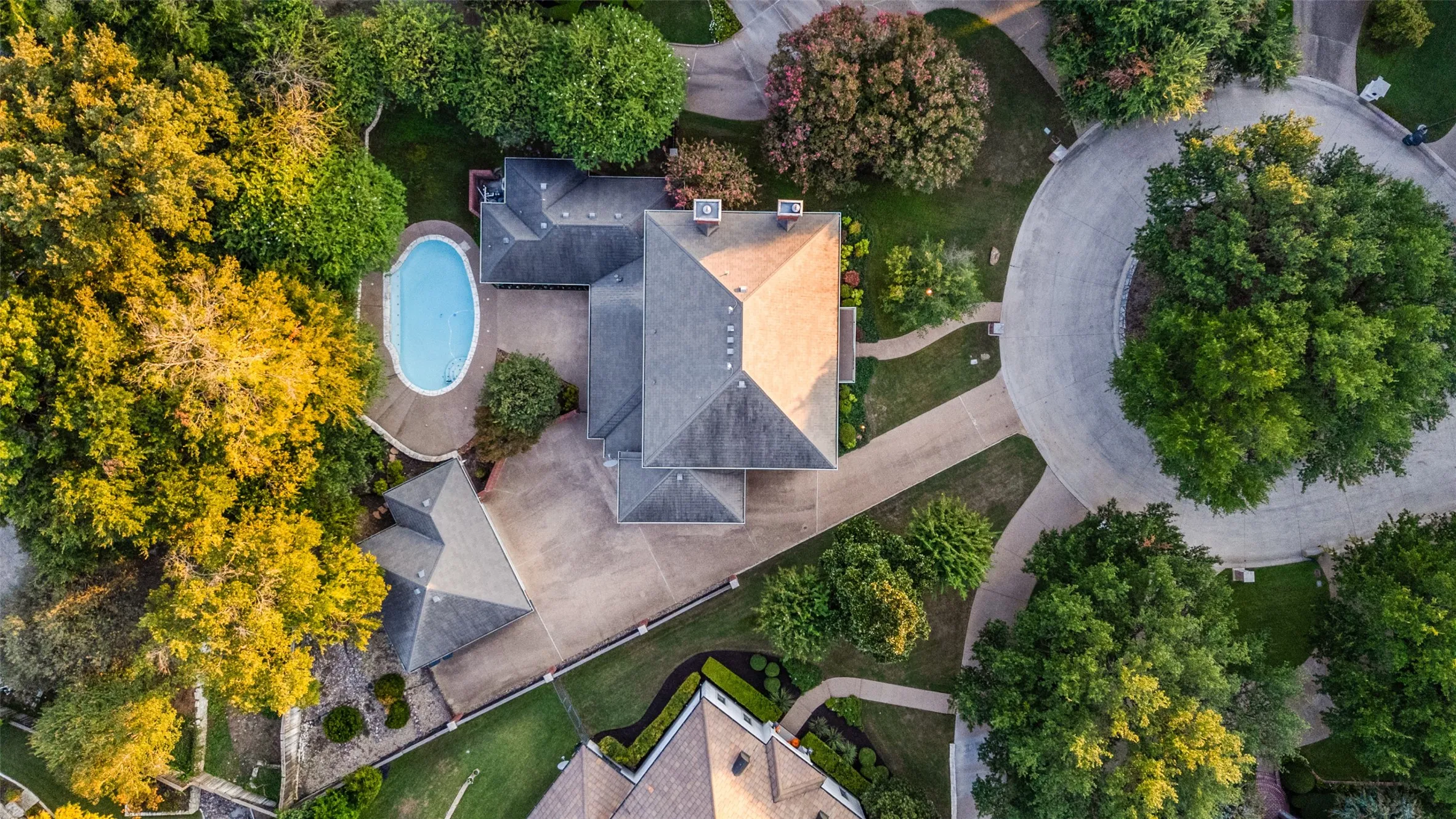 Ariel view of entire property