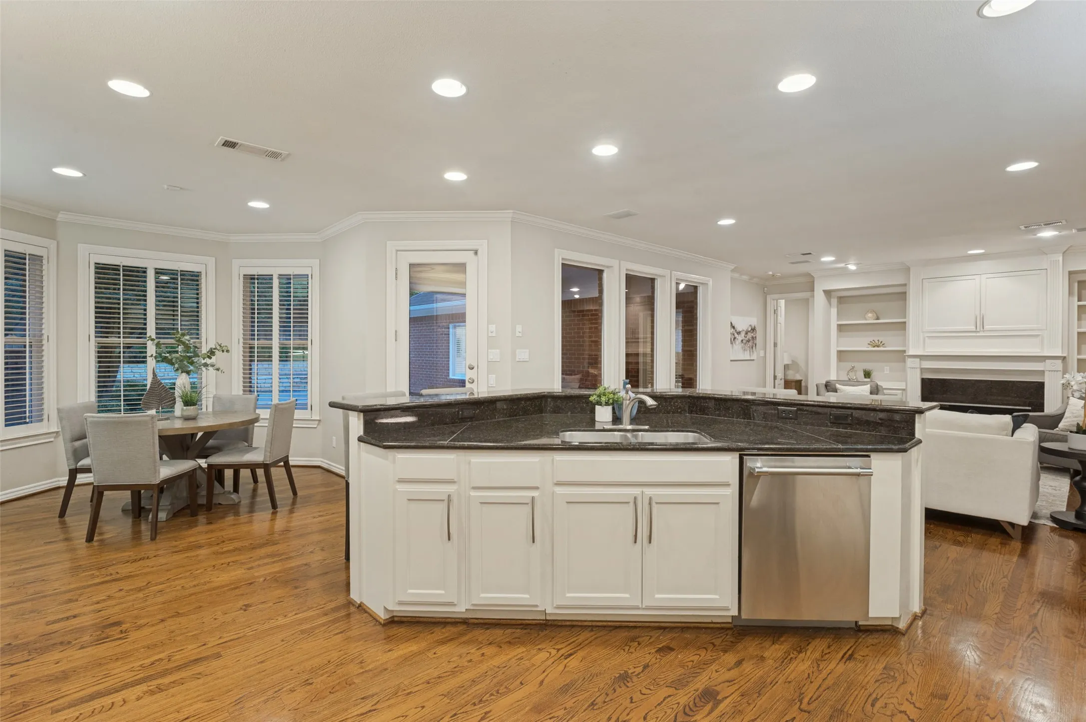 Kitchen island with bar top seating