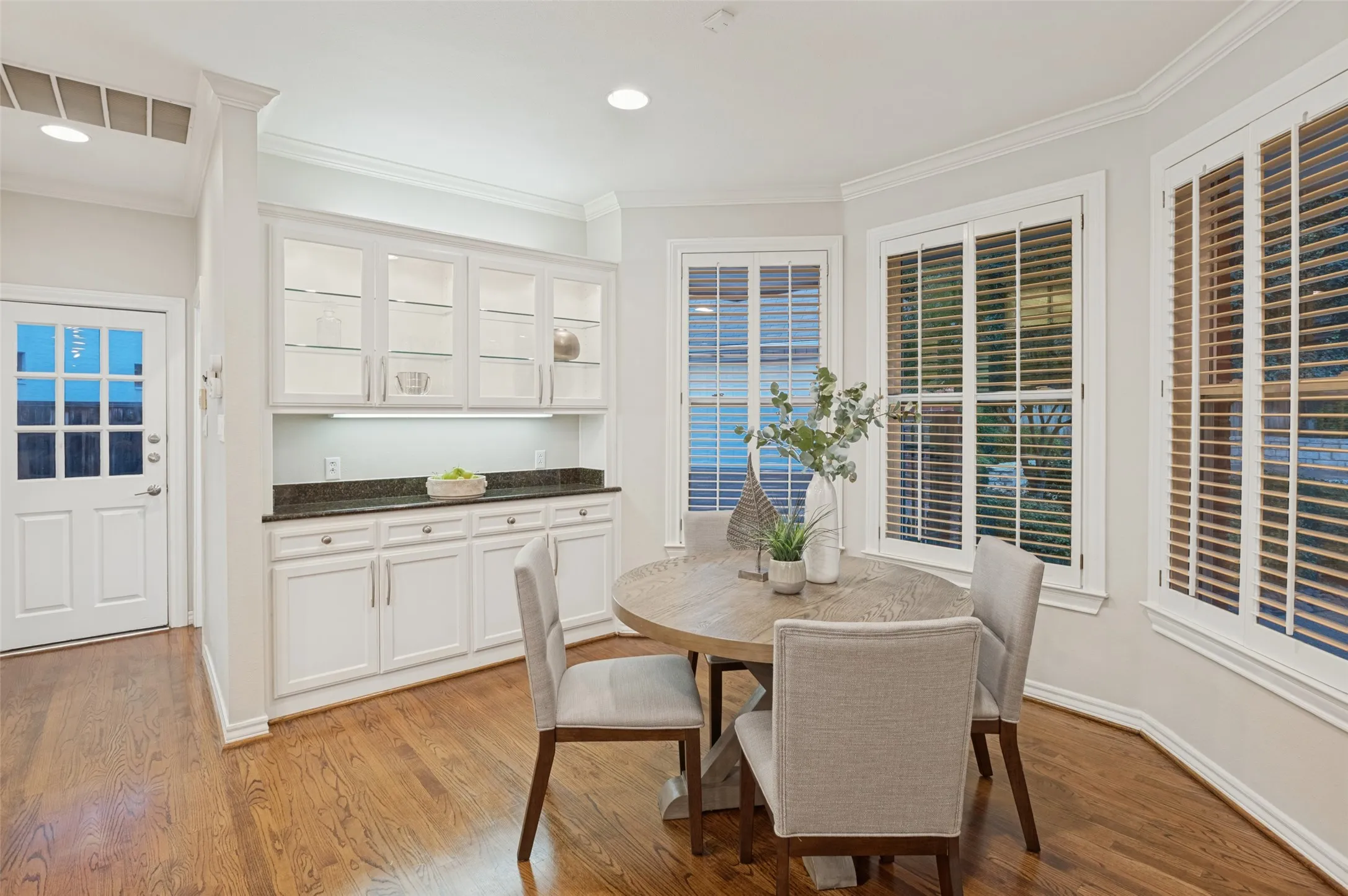 Breakfast dining area