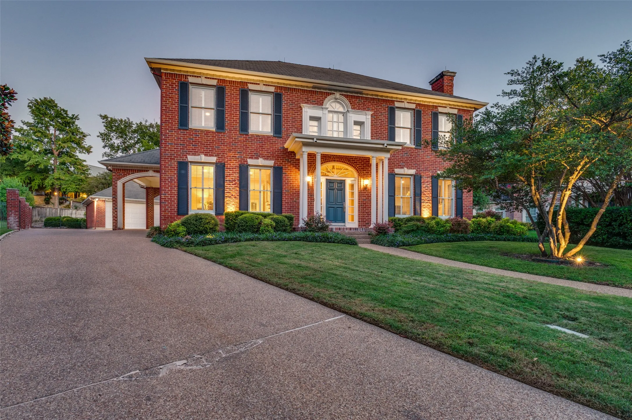 Front entrance and driveway