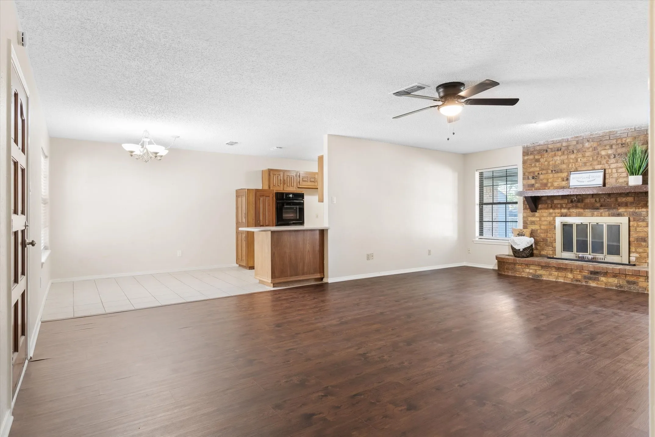 Truly an open concept with dining and living space open